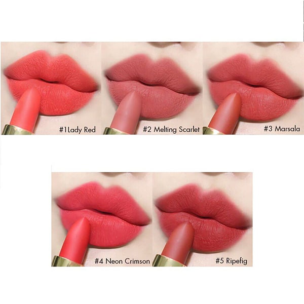Son Thỏi Chou Chou Signature Premier Matt Rouge Red Limited Edition 01 Lady Red 3.5g