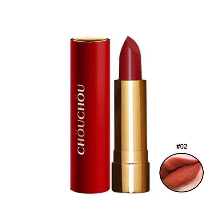 Son Thỏi Chou Chou Signature Premier Matt Rouge Red Limited Edition 02 Melting Scarlet 3.5g