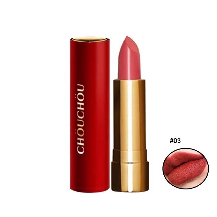 Son Thỏi Chou Chou Signature Premier Matt Rouge Red Limited Edition 03 Marsala 3.5g