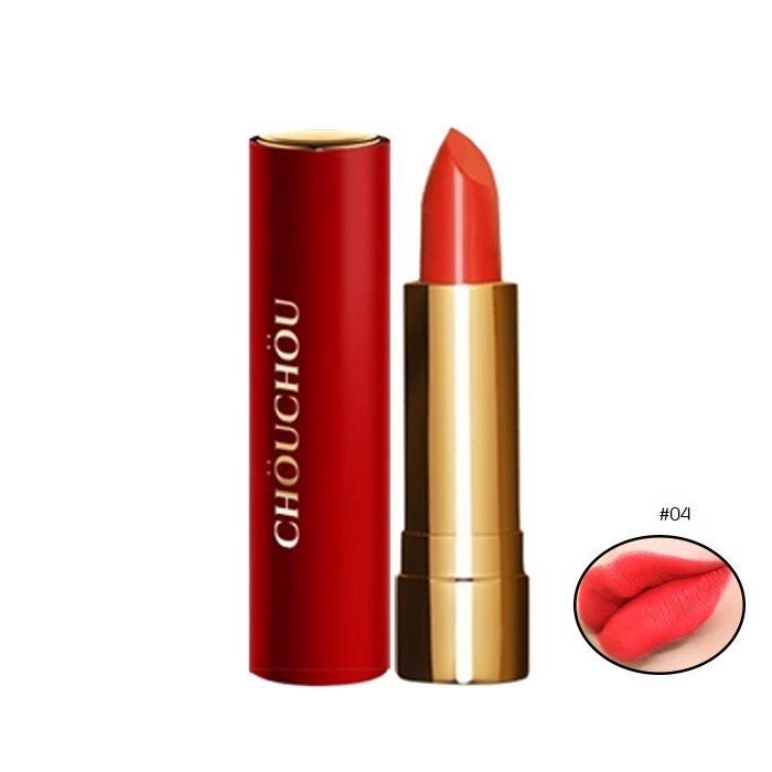 Son Thỏi Chou Chou Signature Premier Matt Rouge Red Limited Edition 04 Neon Crimson 3.5g