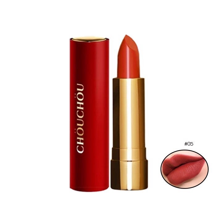 Son Thỏi Chou Chou Signature Premier Matt Rouge Red Limited Edition 05 Ripe Fig 3.5g