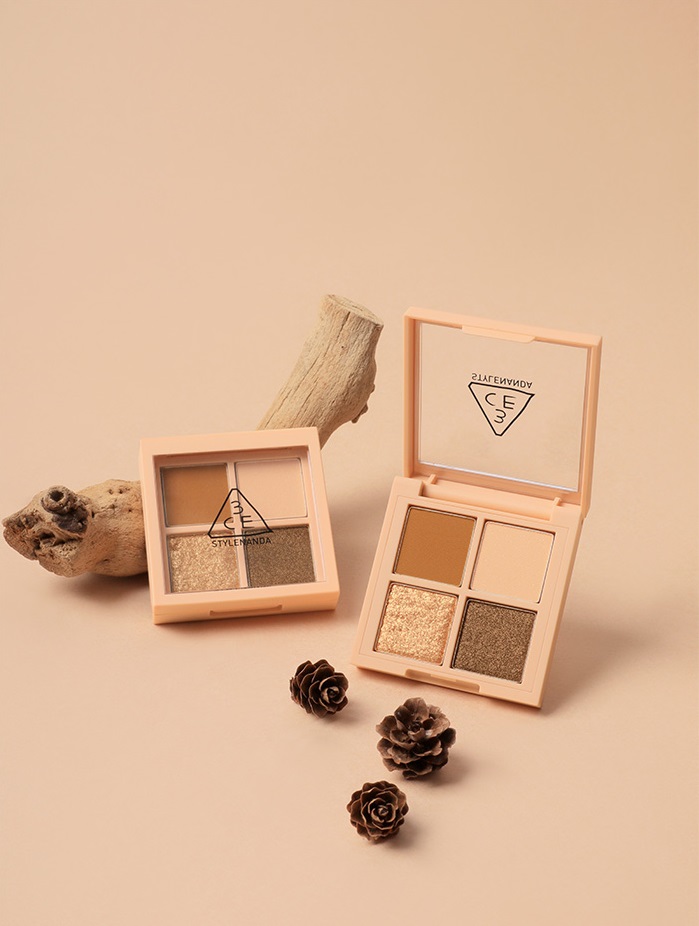 Phấn Mắt 3CE Mini Multi Eye Color Palette 03 Almond Fudge 4 Ô 3.2g