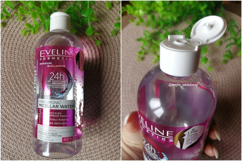 Nước Tẩy Trang Eveline Hyaluronic Micellar Water Dưỡng Ẩm 400ml