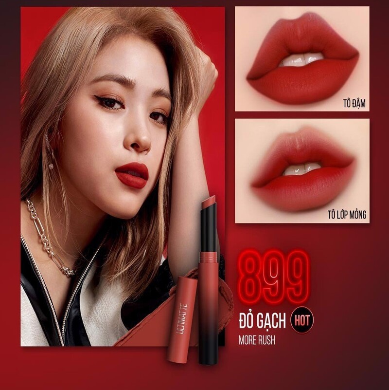 Son Thỏi Maybelline Ultimatte Mịn Môi Siêu Nhẹ 899 More Rust 1.7g