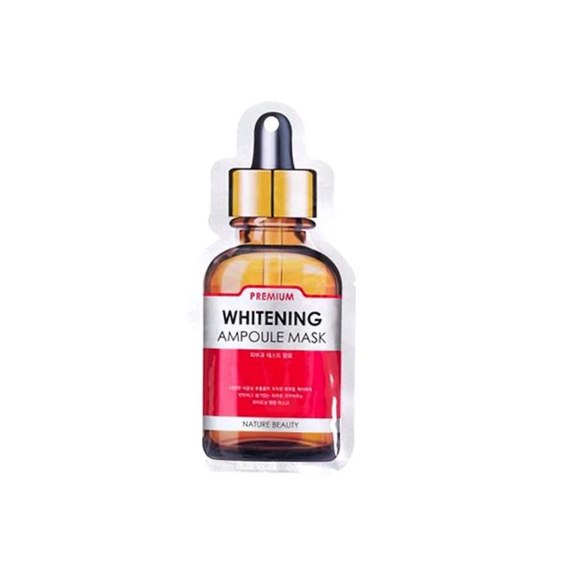 Mặt Nạ Nature Beauty Writening Ampoule Mask Tinh Chất Tế Bào Gốc Trắng Da - Màu Đỏ (1PCS)