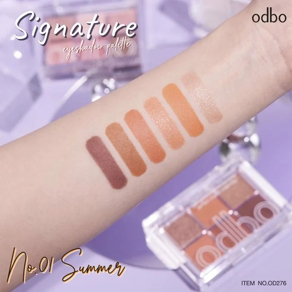 Phấn Mắt Odbo Signature Eyeshadow Palette OD276 #01 6 Ô 10g