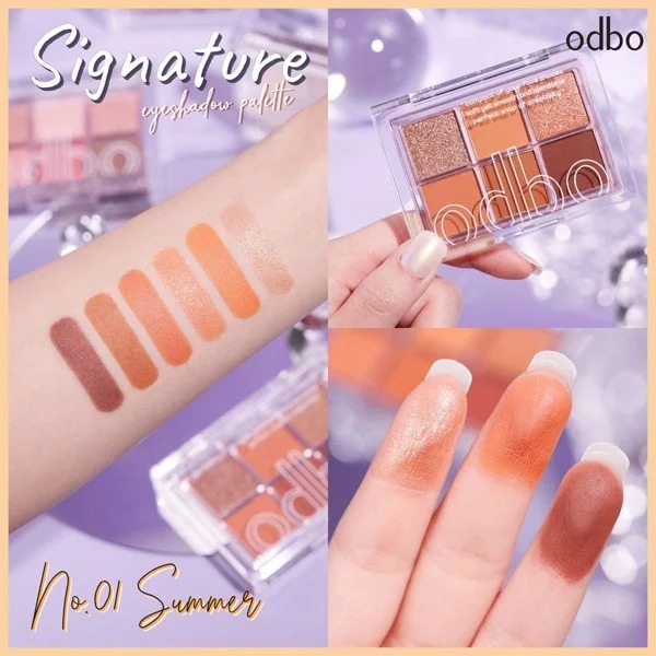 Phấn Mắt Odbo Signature Eyeshadow Palette OD276 #01 6 Ô 10g