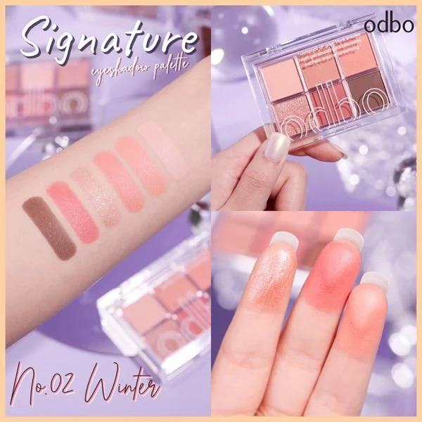 Phấn Mắt Odbo Signature Eyeshadow Palette OD276 #02 6 Ô 10g