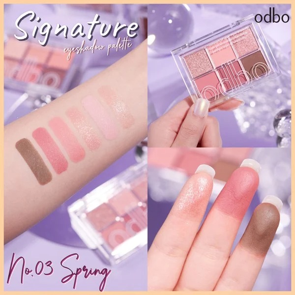 Phấn Mắt Odbo Signature Eyeshadow Palette OD276 #03 6 Ô 10g