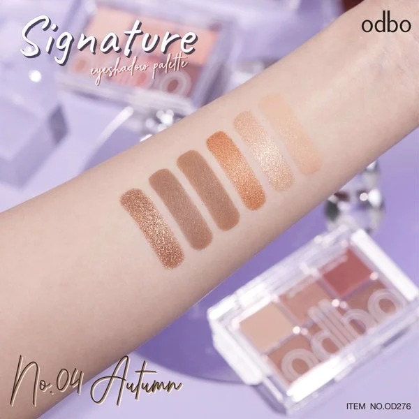 Phấn Mắt Odbo Signature Eyeshadow Palette OD276 #04 6 Ô 10g