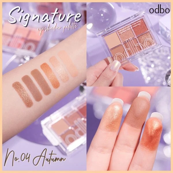 Phấn Mắt Odbo Signature Eyeshadow Palette OD276 #04 6 Ô 10g