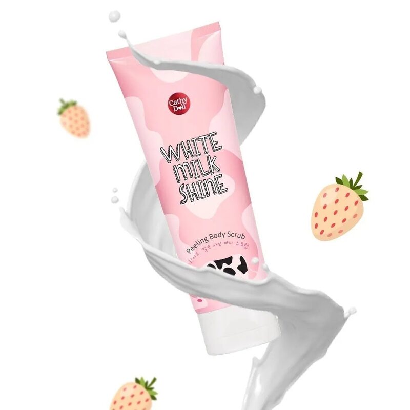Tẩy Tế Bào Chết Body Cathy Doll White Milk Shine Sáng Da Sữa Bò 320ml