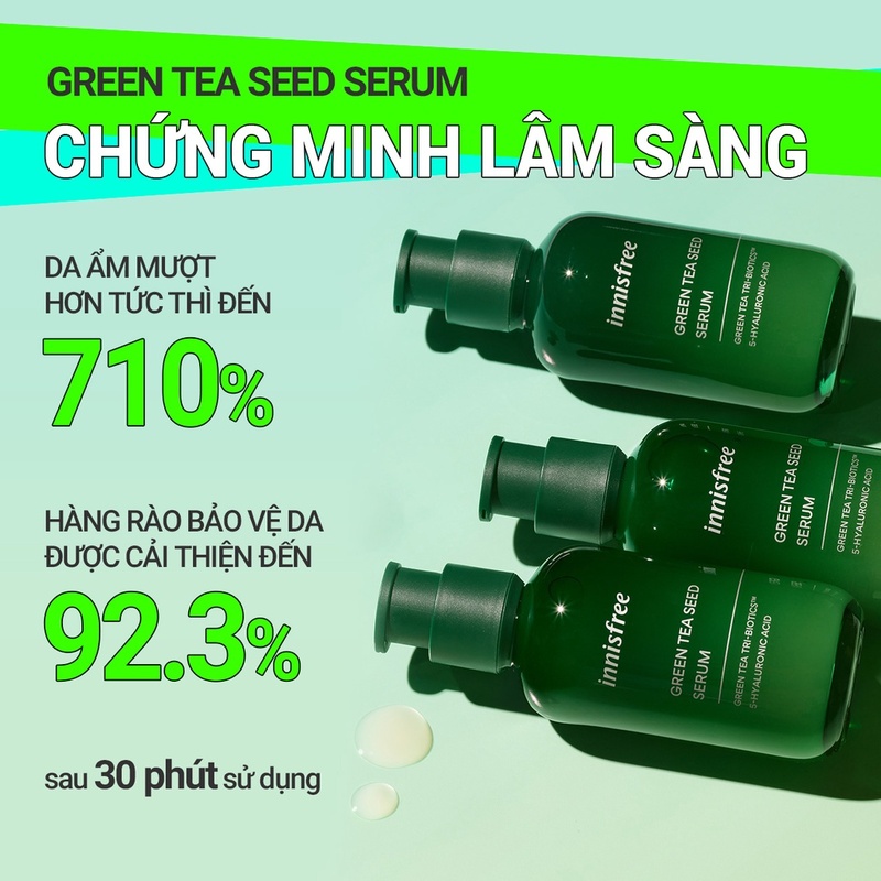 Tinh Chất Innisfree Green Tea Seed Serum Trà Xanh Dưỡng Ẩm 80ml