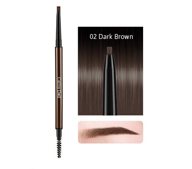 Chì Kẻ Mày Skinny Brow Pencil #02 Dark Brown Siêu Mảnh 0.05g