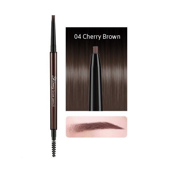 Chì Kẻ Mày Skinny Brow Pencil #04 Cherry Brown Siêu Mảnh 0.05g