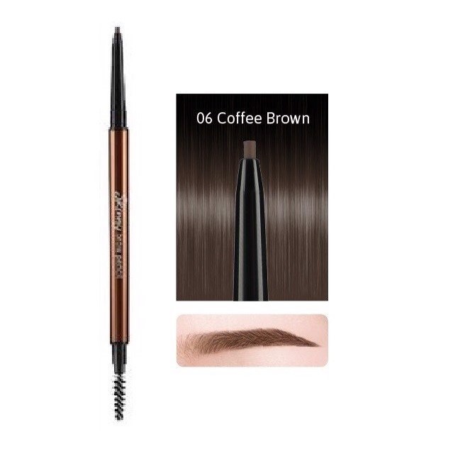 Chì Kẻ Mày Skinny Brow Pencil #06 Coffee Brown Siêu Mảnh 0.05g