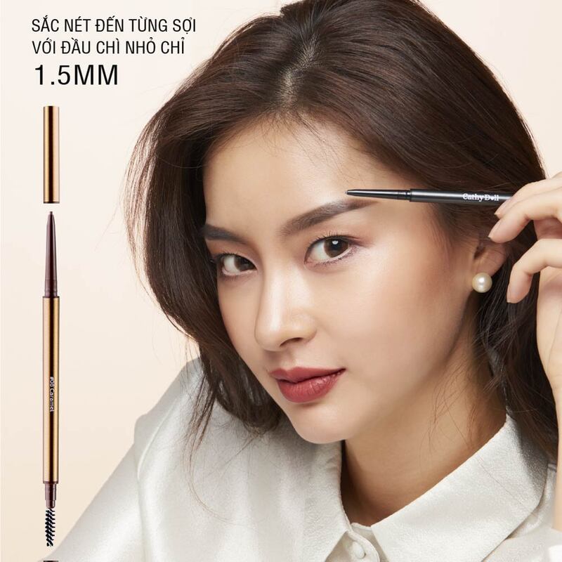 Chì Kẻ Mày Skinny Brow Pencil #06 Coffee Brown Siêu Mảnh 0.05g