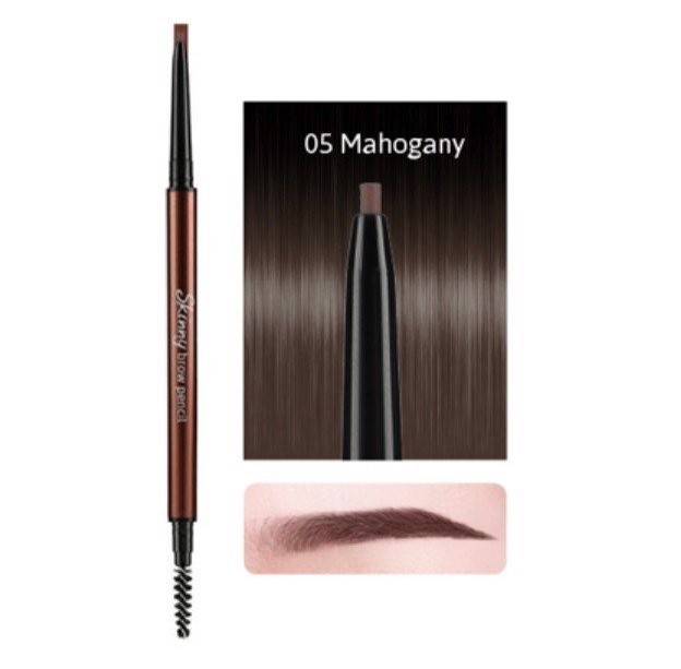 Chì Kẻ Mày Skinny Brow Pencil #05 Mahogany Siêu Mảnh 0.05g