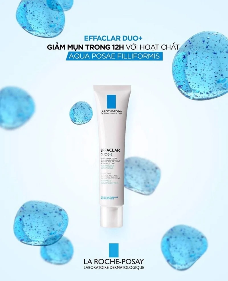 La Roche-Posay Kem Dưỡng Giảm Mụn + Gel Rửa Mặt & Tắm