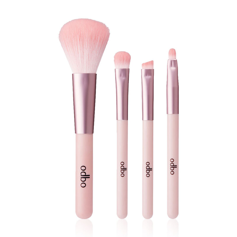 Bộ Cọ ODBO Perfect Brush OD844 No.02 Màu Hồng 4 Cây
