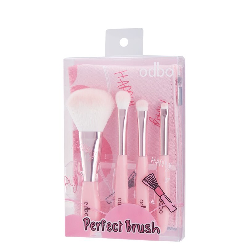 Bộ Cọ ODBO Perfect Brush OD844 No.02 Màu Hồng 4 Cây