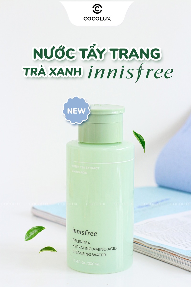 Nước Tẩy Trang Innisfree Green Tea Hydrating Amino Acid Cleansing Water 300ml