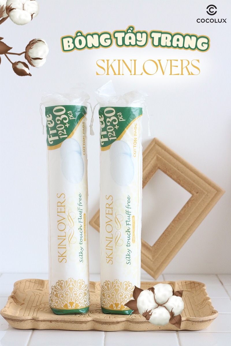 Bông Tẩy Trang Skinlovers Cotton Pads 120+30 PCS