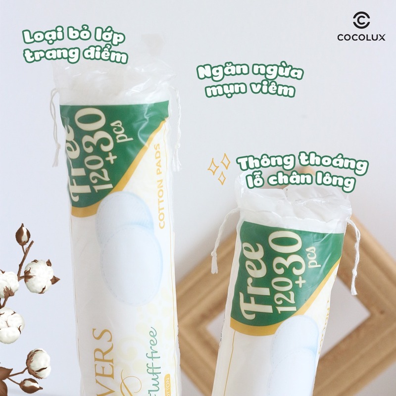 Bông Tẩy Trang Skinlovers Cotton Pads 120+30 PCS