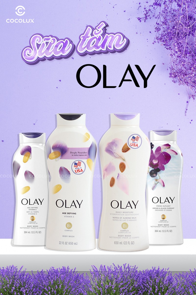 Sữa Tắm Olay Hương Hoa Lan Và Quả Lý Chua Lê 364ml