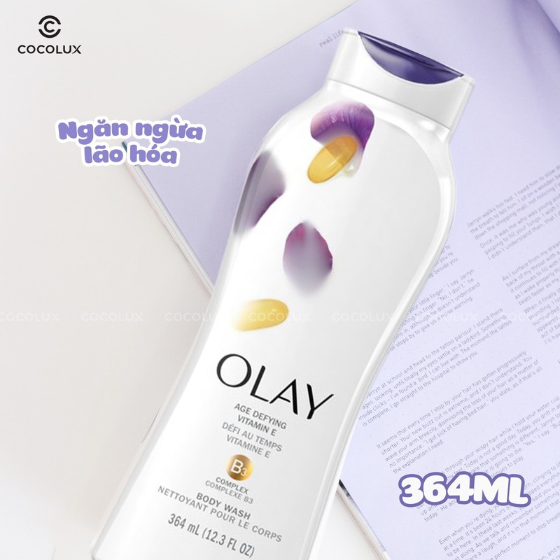 Sữa Tắm Olay Chống Lão Hoá Kết Hợp Vitamin E 364ml 