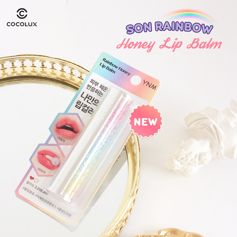Son Dưỡng YNM Rainbow Honey Lip Balm Đổi Màu 3.8g