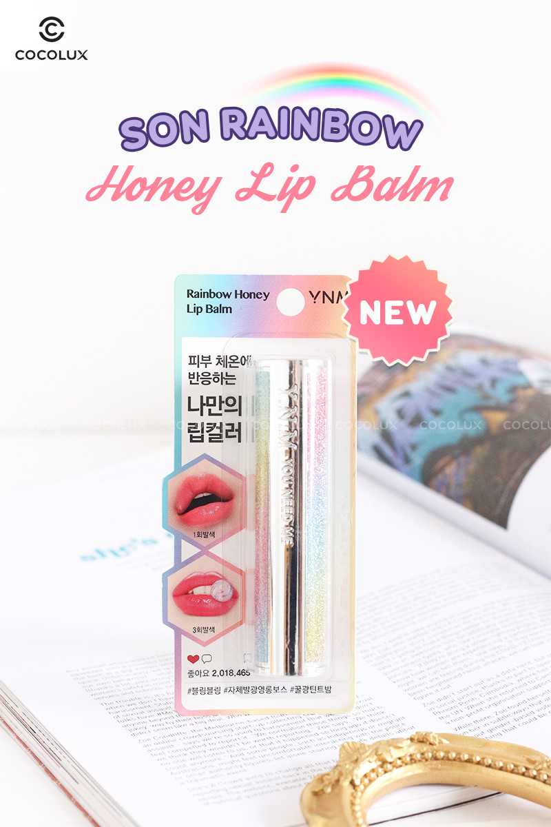 Son Dưỡng YNM Rainbow Honey Lip Balm Đổi Màu 3.8g