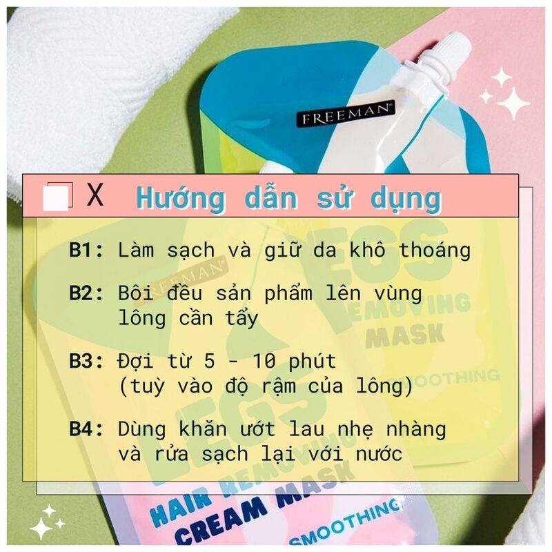 Kem Tẩy Lông Freeman Silky Legs Hair Removing Cream Mask 88.7ml