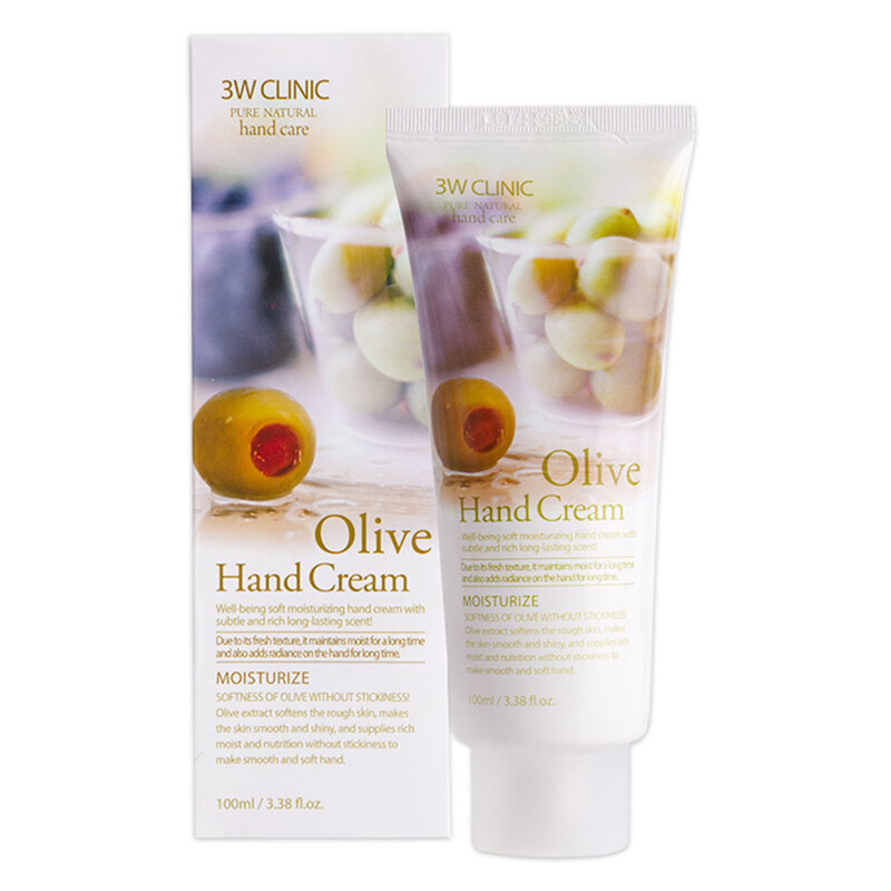 Kem Dưỡng Da Tay 3W Clinic Tinh Chất Dầu Olive 100ml