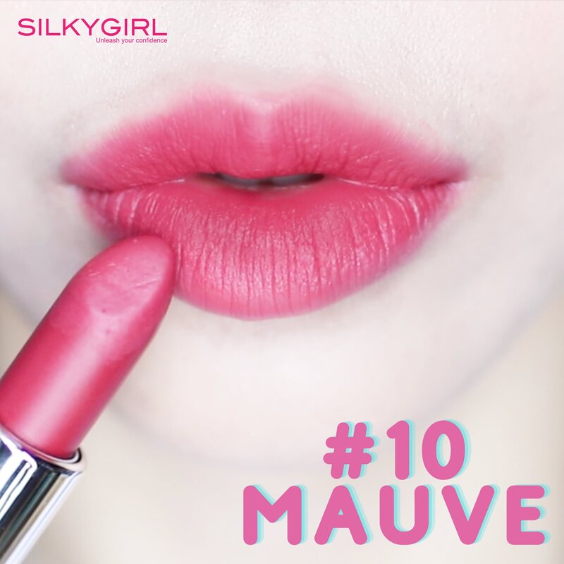 Son Thỏi Silkygirl Siêu Mịn 10 Mauve Màu Đỏ Tulip 3.5g