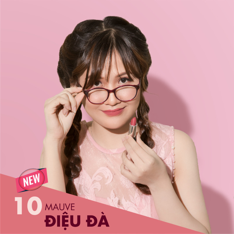 Son Thỏi Silkygirl Siêu Mịn 10 Mauve Màu Đỏ Tulip 3.5g