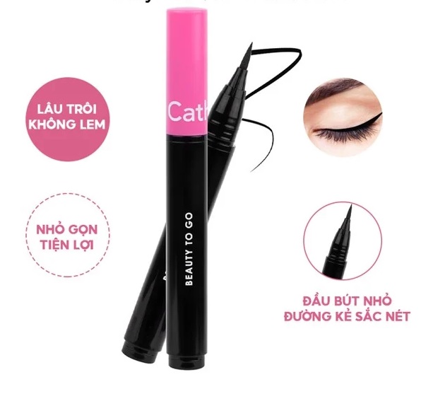 Bút Kẻ Mắt Cathy Doll Mini Màu Dạ Đen Đậm, Sắc Nét 0.4ml