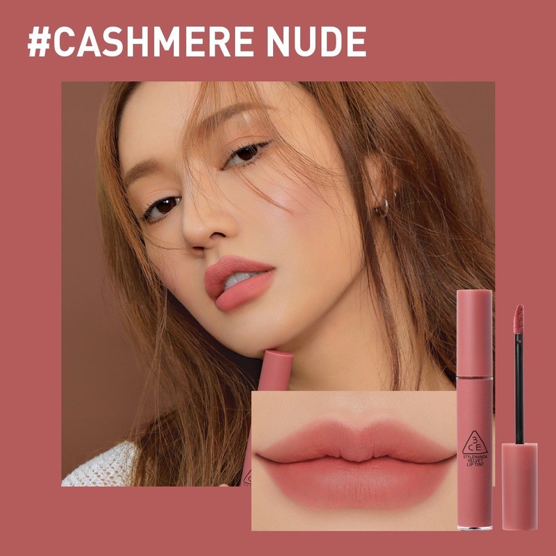 Son Kem 3CE Velvet Lip Tint Cashmere Nude 4g