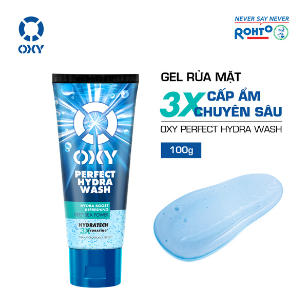 Gel Rửa Mặt OXY 3X Cấp Ẩm Chuyên Sâu 100g