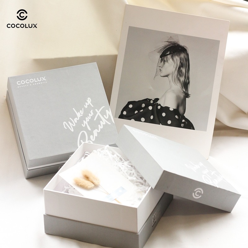 Hộp Quà COCOLUX Màu Ghi Size XL
