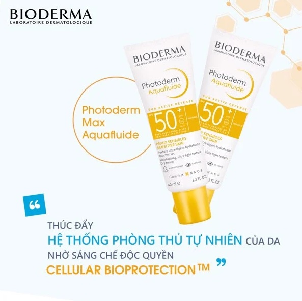 Kem Chống Nắng BIODERMA Photoderm AquaFluide Phổ Rộng SPF 50+
