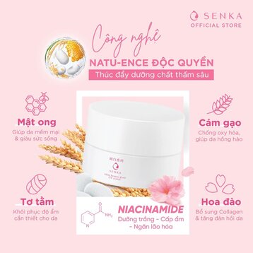Kem Dưỡng Senka White Beauty Glow UV Cream Sáng Da, Mờ Thâm Sạm Ban Ngày 50g