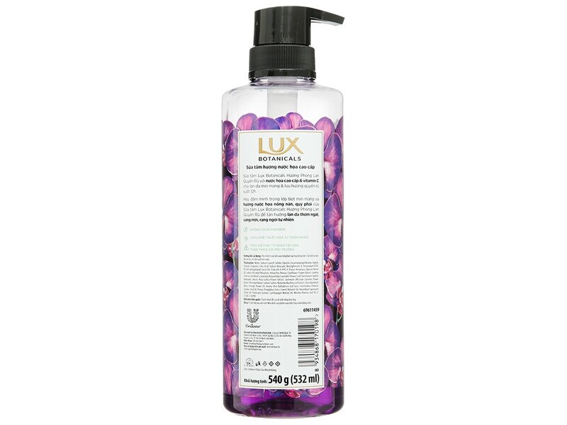Sữa Tắm Lux Hương Phong Lan Quyến Rũ 540g New