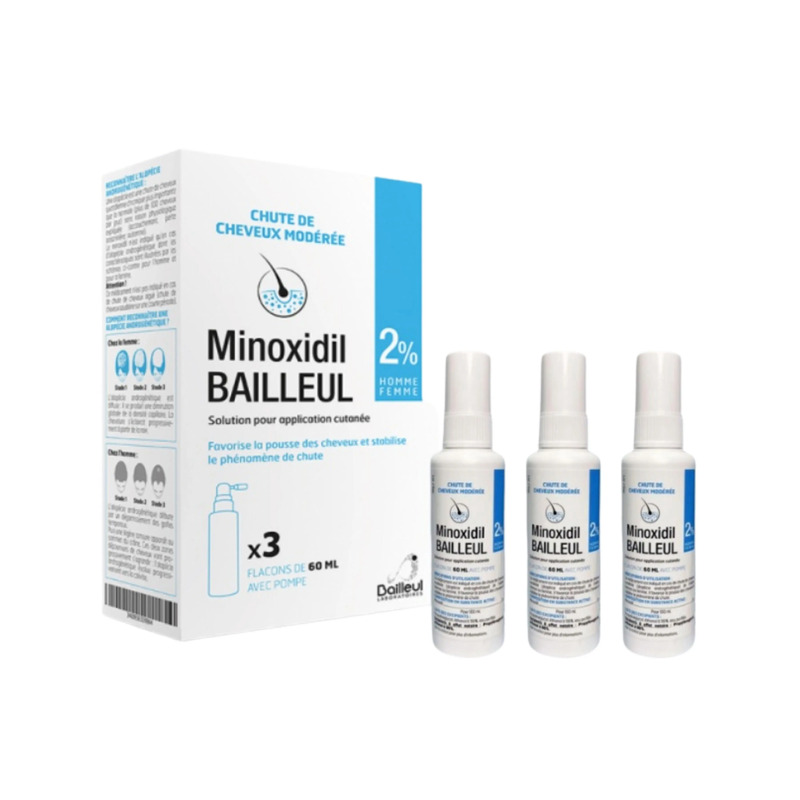 Dung Dịch Bailleul Laboratoires Opodex Minoxidil 2% Ngăn Ngừa Rụng Tóc, Kích Mọc Tóc 60ml