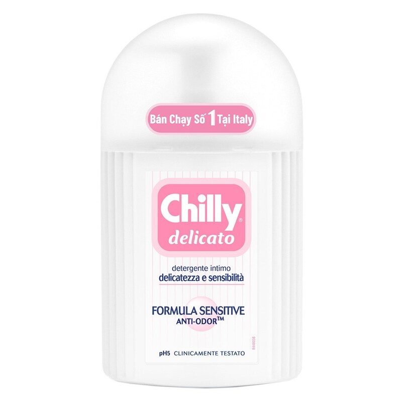 Dung Dịch Vệ Sinh Chilly Delicato Sạch Dịu Êm 200ml (Hồng)