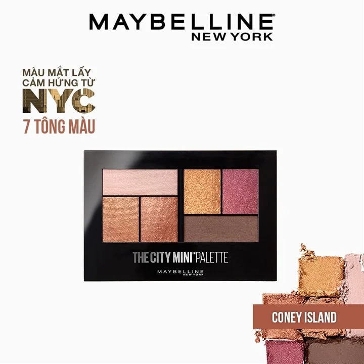 Phấn Mắt Maybelline Coney island Pops 6 Ô