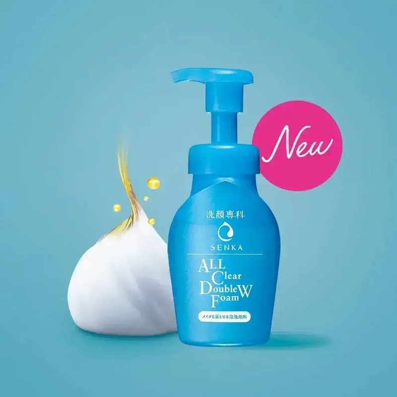 Bọt Rửa Mặt Senka Tẩy Trang Dưỡng Da Sáng Mịn 150ml