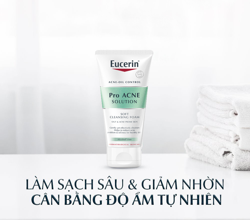 Sữa Rửa Mặt Eucerin Cho Da Mụn Và Nhờn Nhiều 50gr