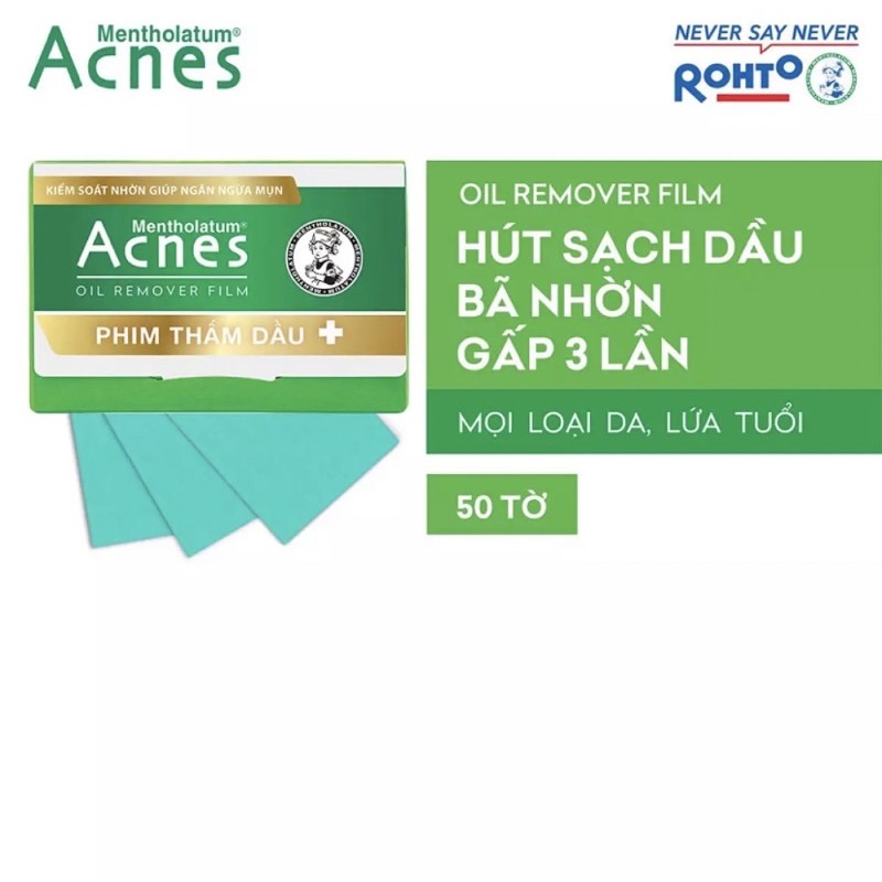 Phim thấm dầu Acnes Oil Remover Film 50 tờ