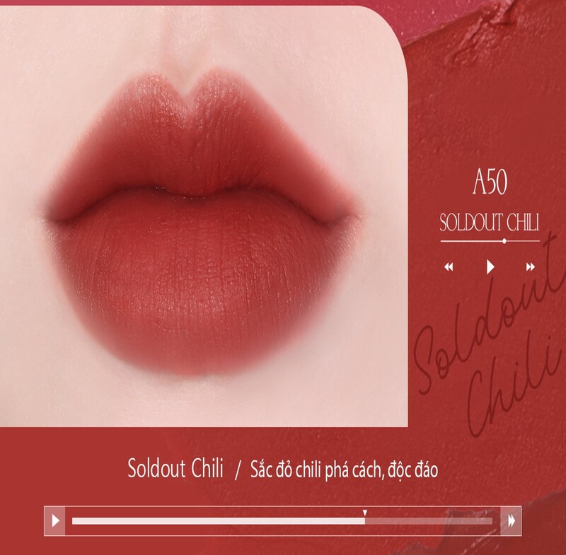 Son Kem Black Rouge Air Fit Velvet Tint Ver 9 Acoustic Mood A50
